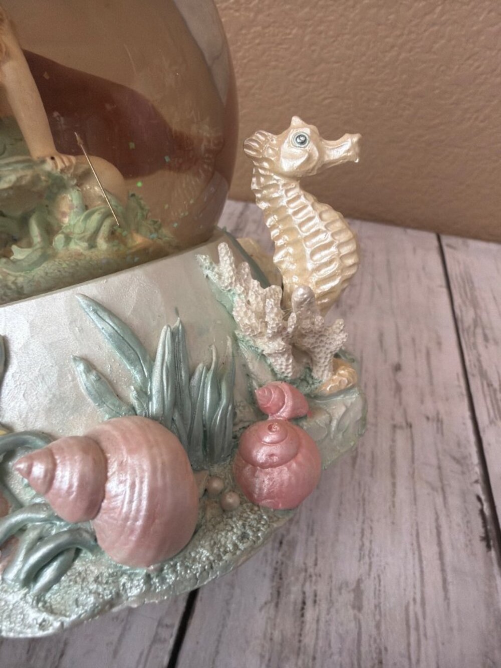 1992 San Francisco Music Crystal Visions M Sarnat Mermaid Musical Water Globe - Picture 7 of 13